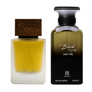 Ahmed Al Maghribi Leather & Black Fume Perfume Combo – Luxury Unisex EDP Set