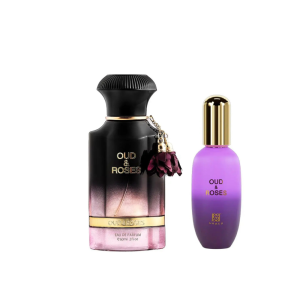 Ahmed Al Maghribi Oud & Roses - Combo 60ml EDP Perfume & 30ml Body Gel